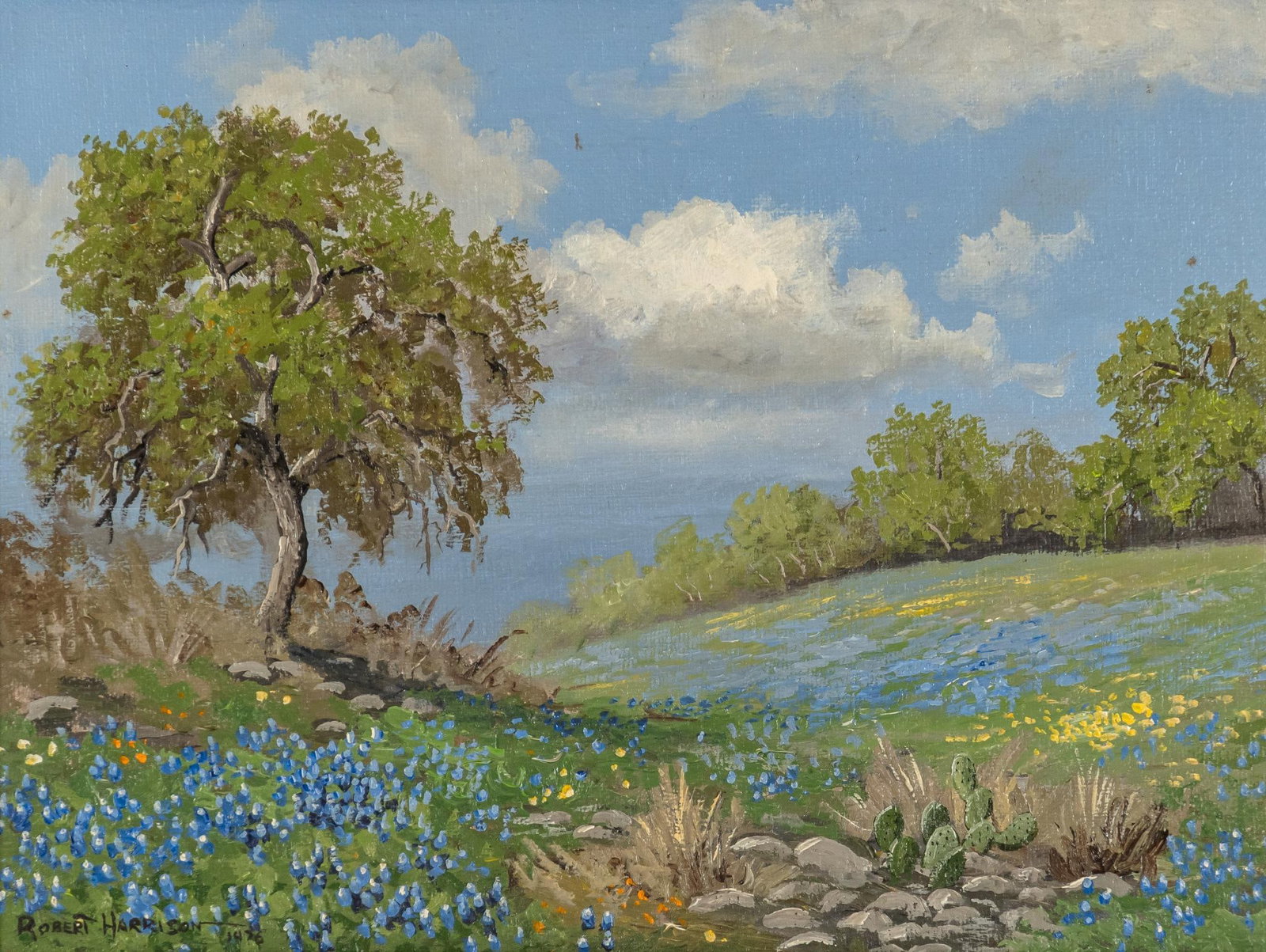 Robert Harrison, Bluebonnet Landscape, 1976 (1 of 4)