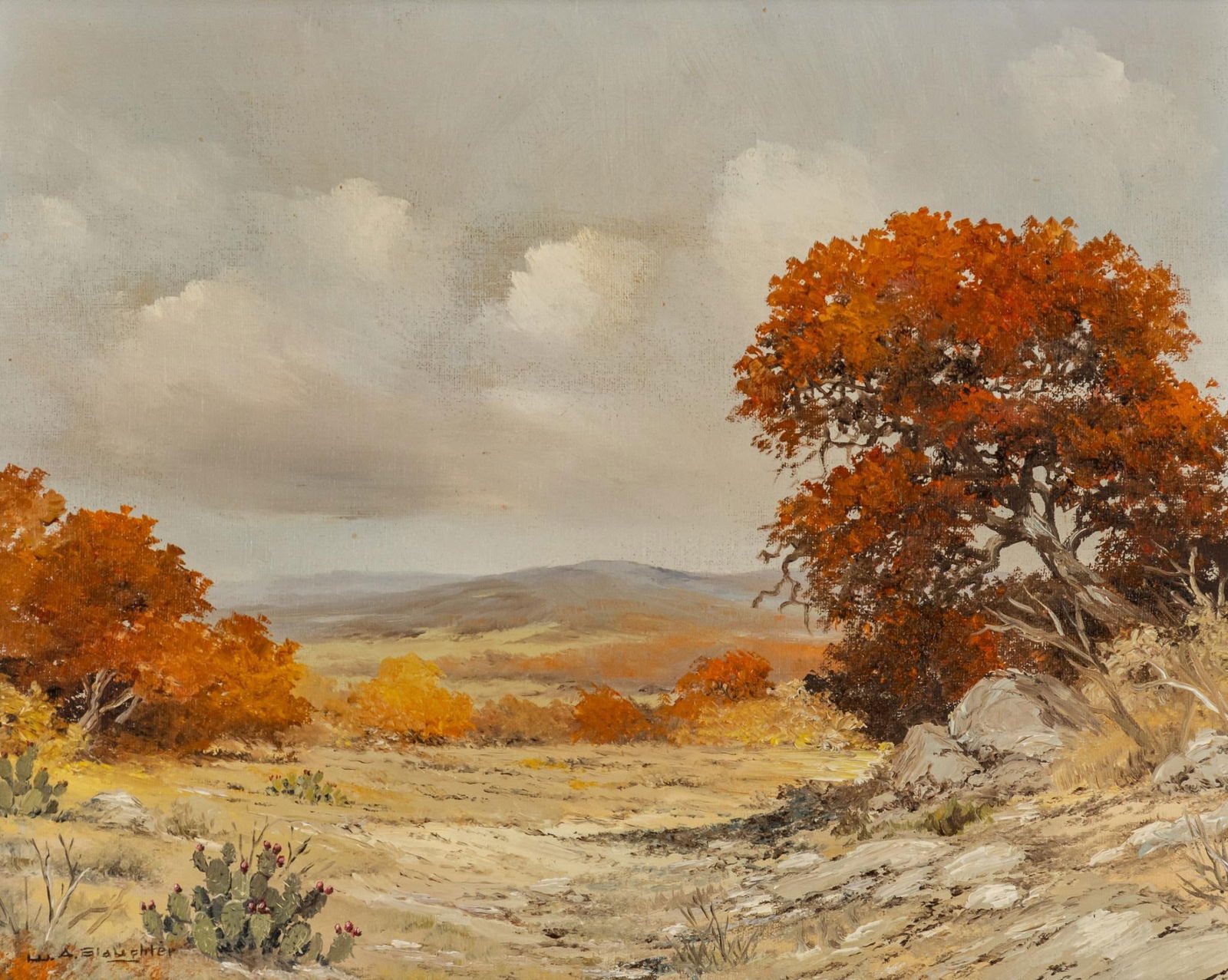 W. A. Slaughter, Hill Country Autumn, 1973 (1 of 5)