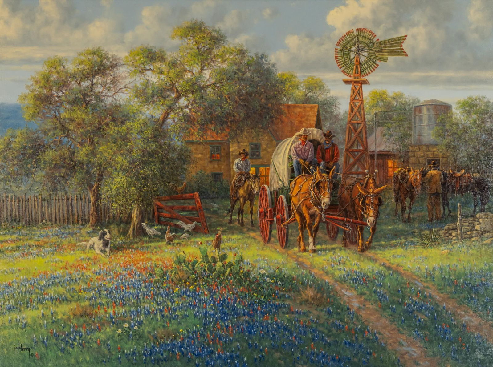 Jack Terry, "Hillcountry Homestead", 1998 (1 of 7)
