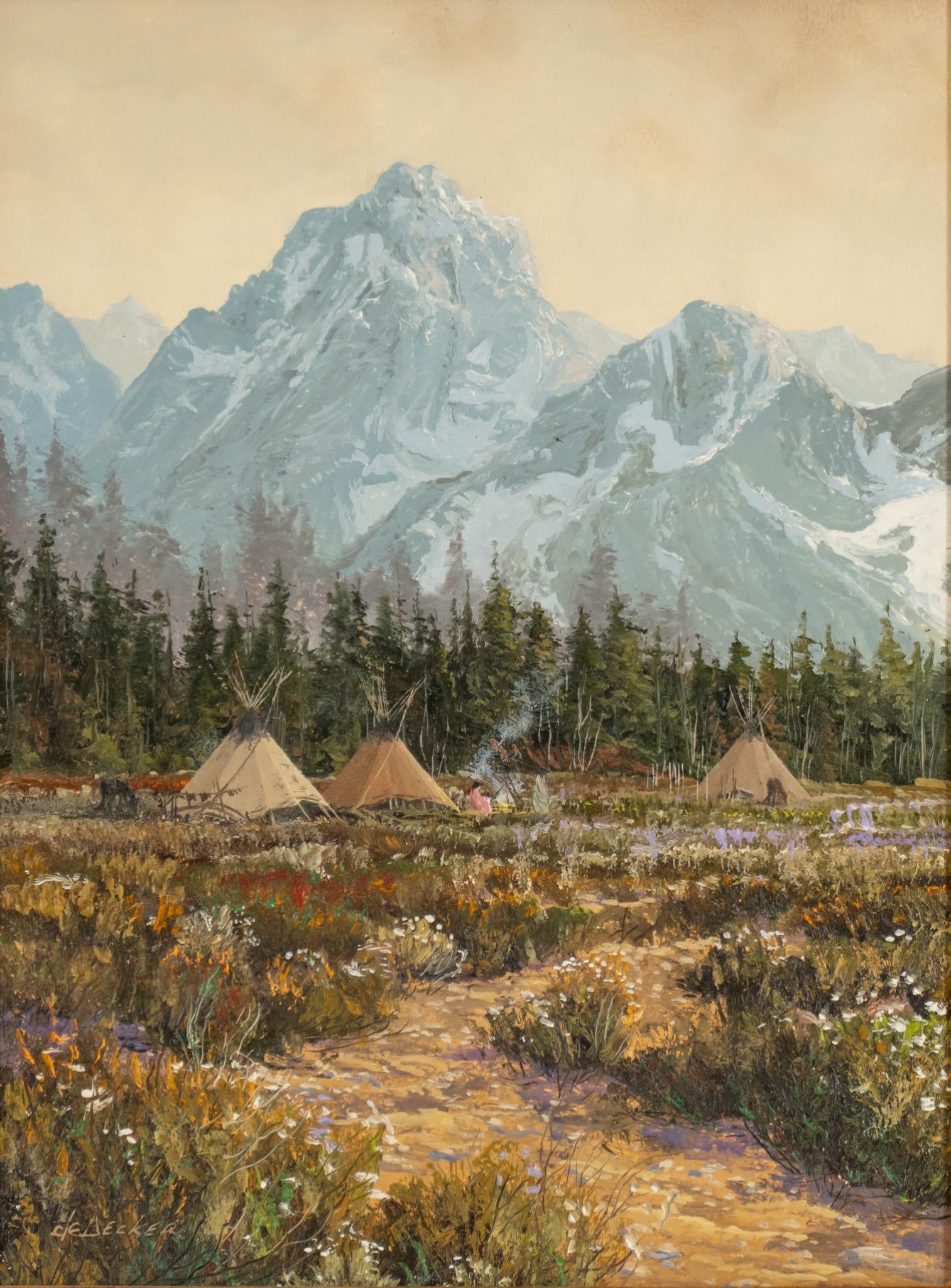 Thomas de Decker, "Crow Camp in the High Country" (1 of 5)