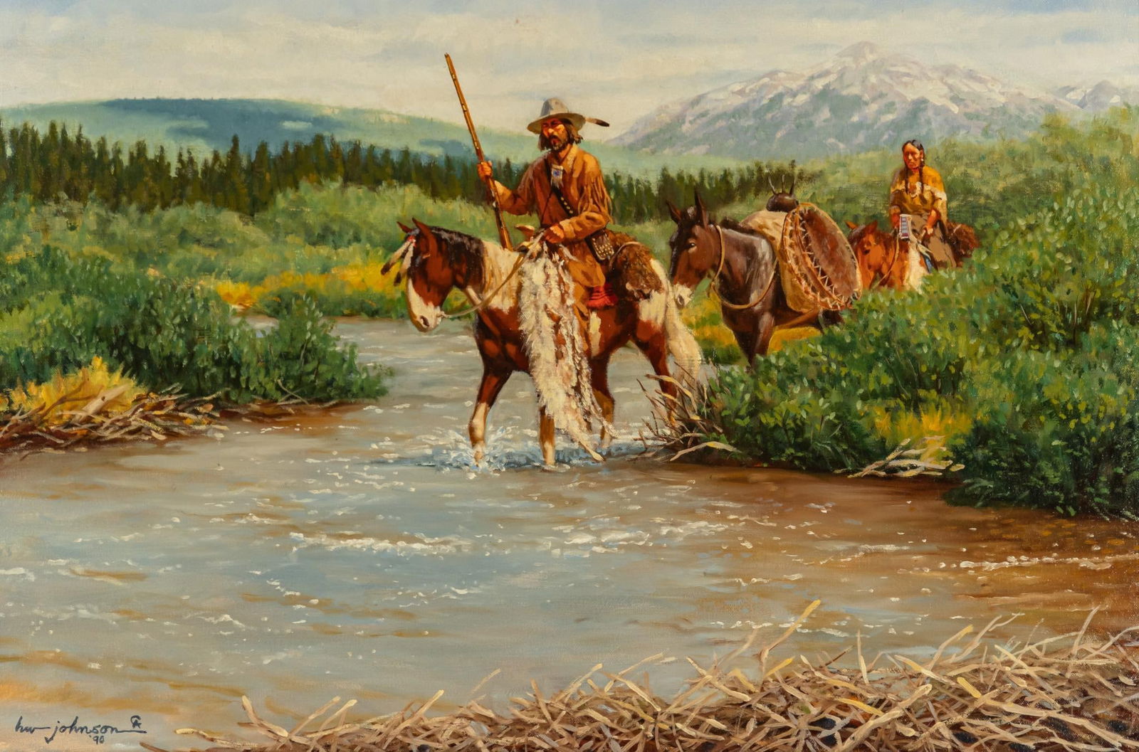 Harvey Johnson, "High Country Family", 1990 (1 of 8)