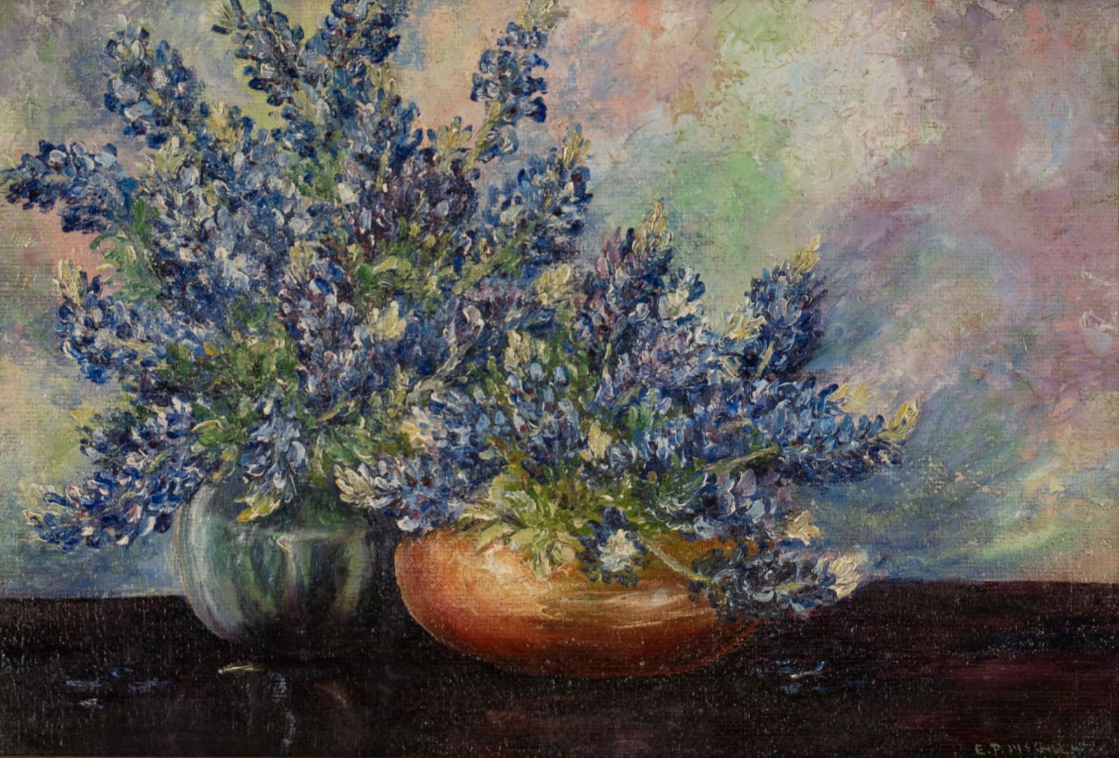 Eloise Polk McGill, Bluebonnet Still Life (1 of 5)