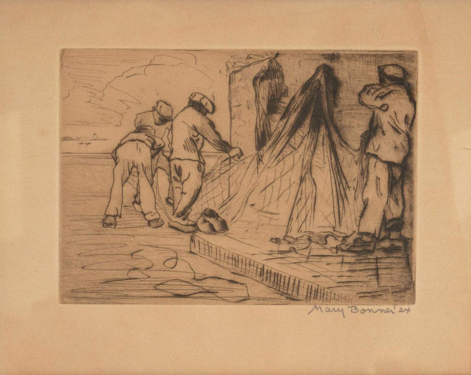 Mary Bonner, Fishermen, 1924 (1 of 4)