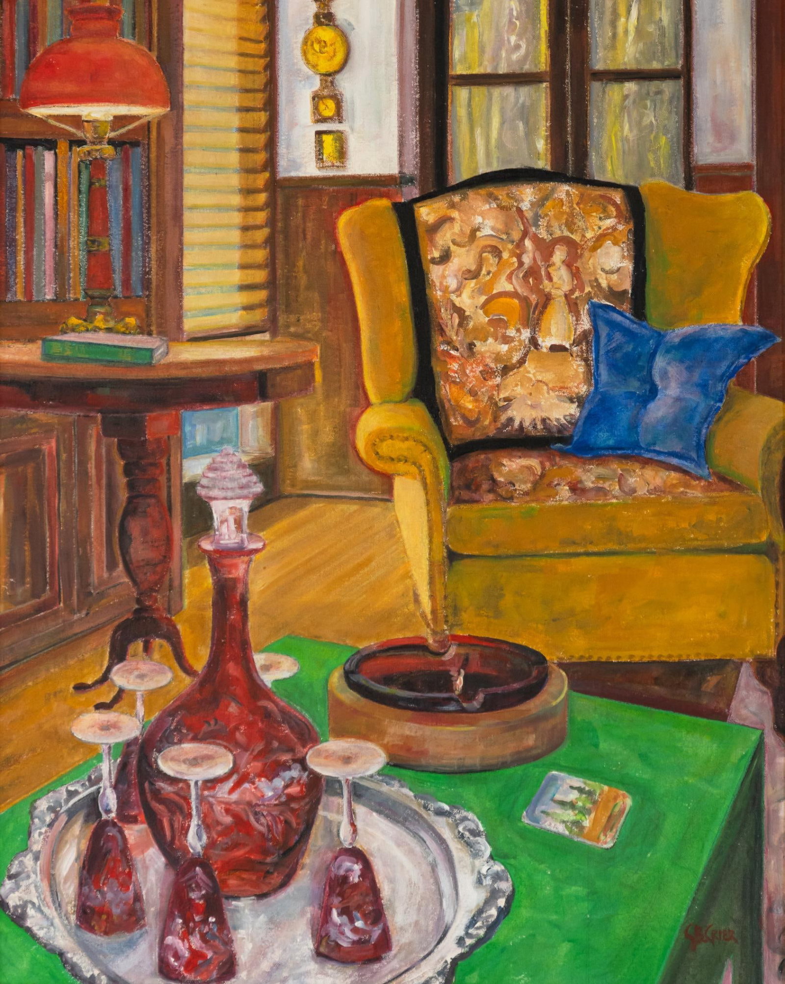 Cynthia Crier, Sherry in the Library (1 of 4)