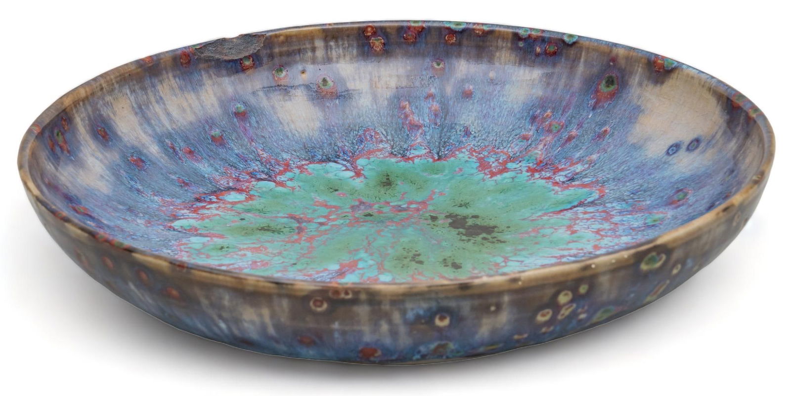 Harding Black, Purple Volcano Glaze Bowl, 1950 (1 of 8)