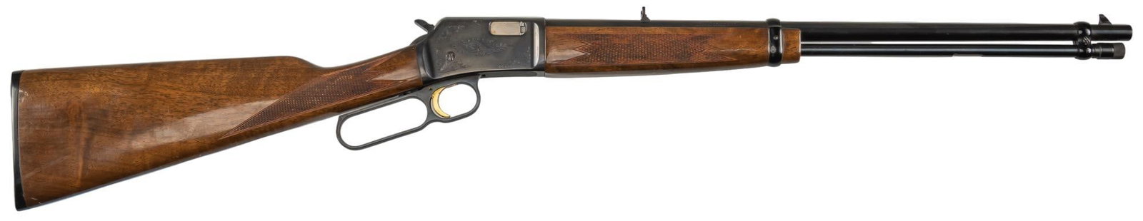 Miroku Browning BL-22 Grade 2 22LR Lever Action Rifle: Serial: 06174RR226 Manufacturer: Browning / Miroku-Japan (c. 1977) Model: BL-22 Grade 2 Caliber: 22 LR Barrel Length: 20 in. OAL: 36.5 in. Condition: Good; wood stock has moderate handling marks w/ sc