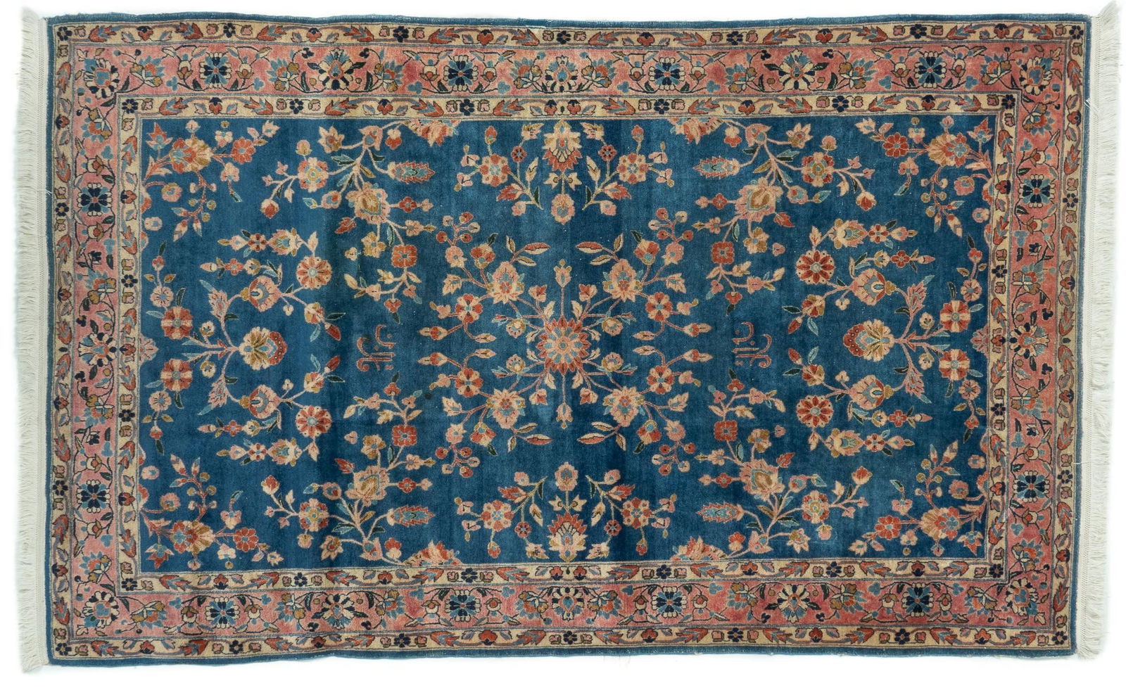 Handwoven Antique Signed Sarak Rug, 6 ft. 10 in. x 4 ft. 2 in.: Handwoven antique signed Sarak rug 6 ft. 10 in. x 4 ft. 2 in. Provenance: Property from the Houston, Texas home of a Persian rug collector We happily provide seamless shipping services on everythin