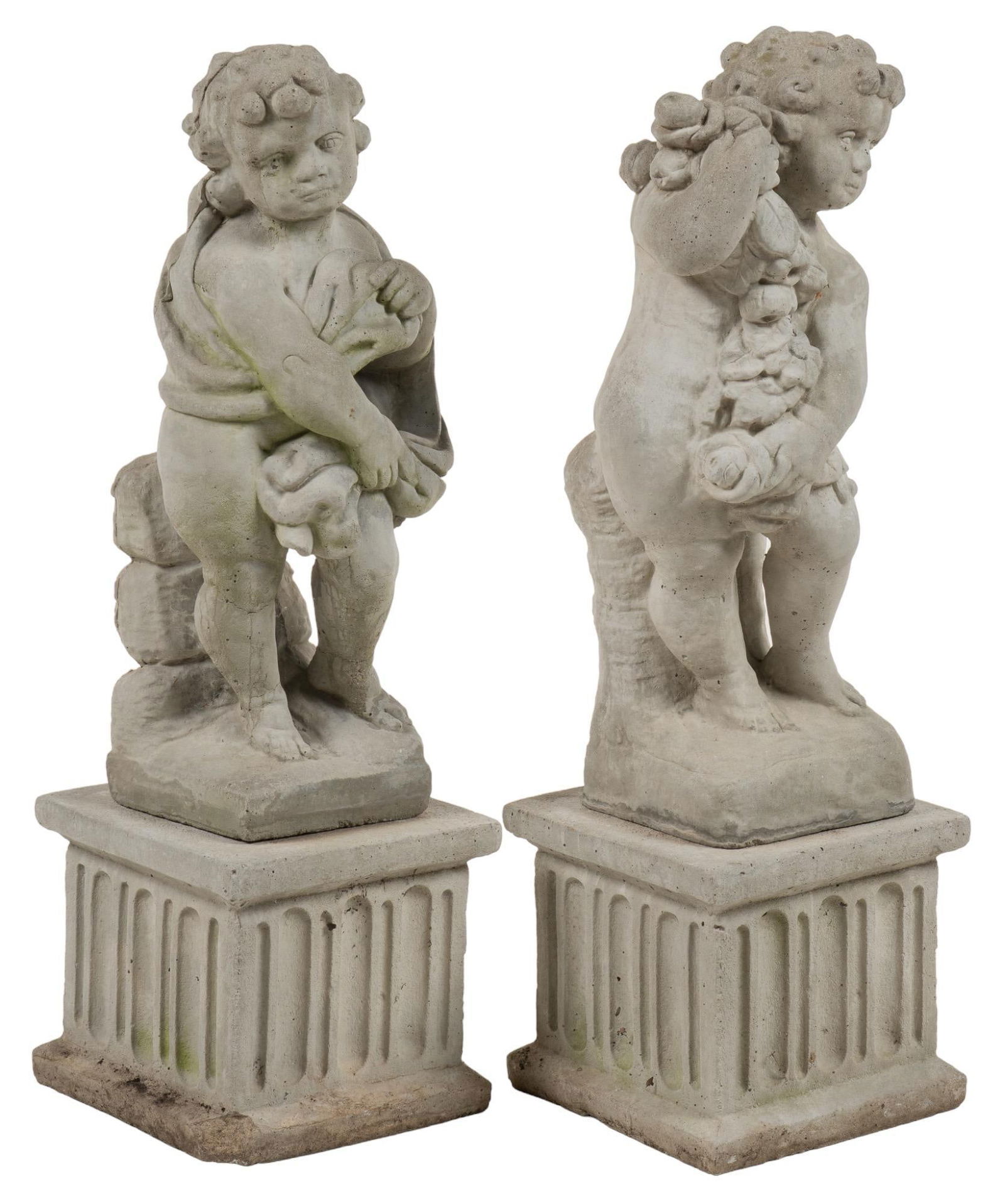 (2) Putti Garden Statues (1 of 8)