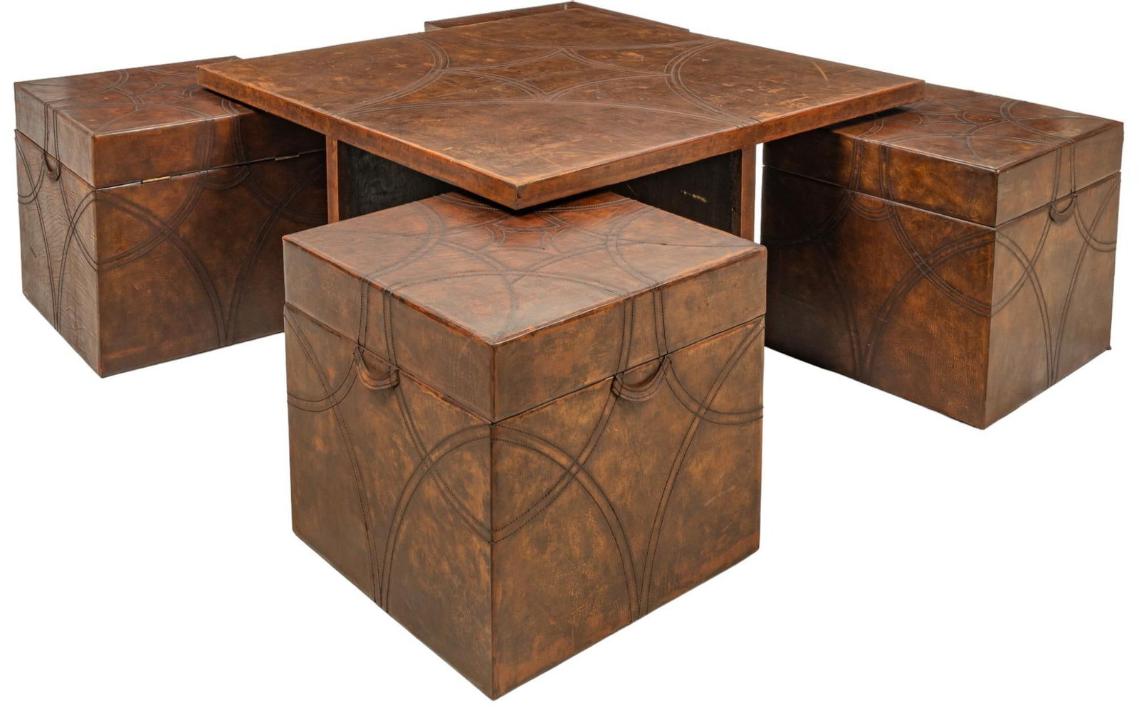 Leather Storing Coffee Table (1 of 8)