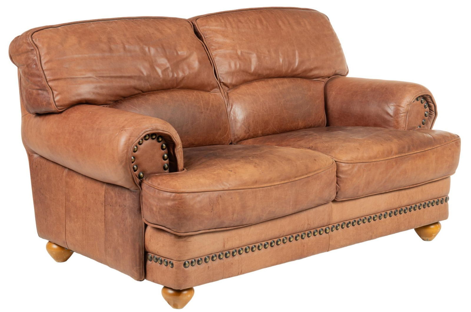 Ranch Style Leather Sofa (1 of 7)
