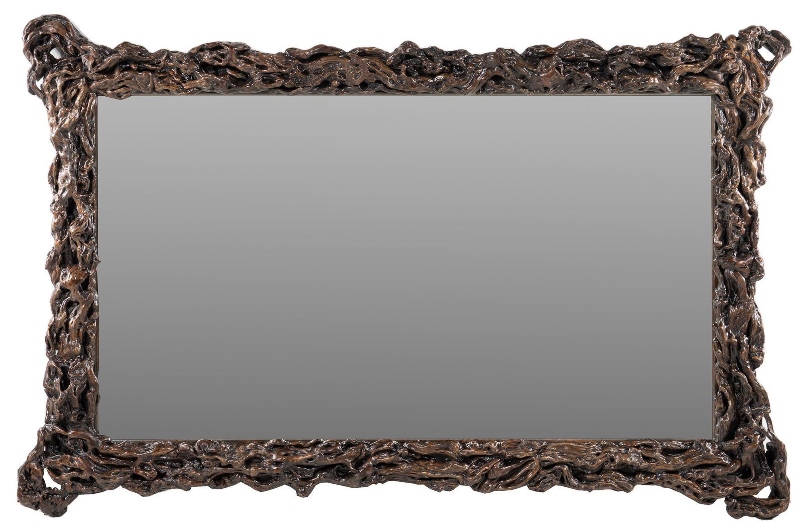 Natural Wood Rectangular Mirror (1 of 5)