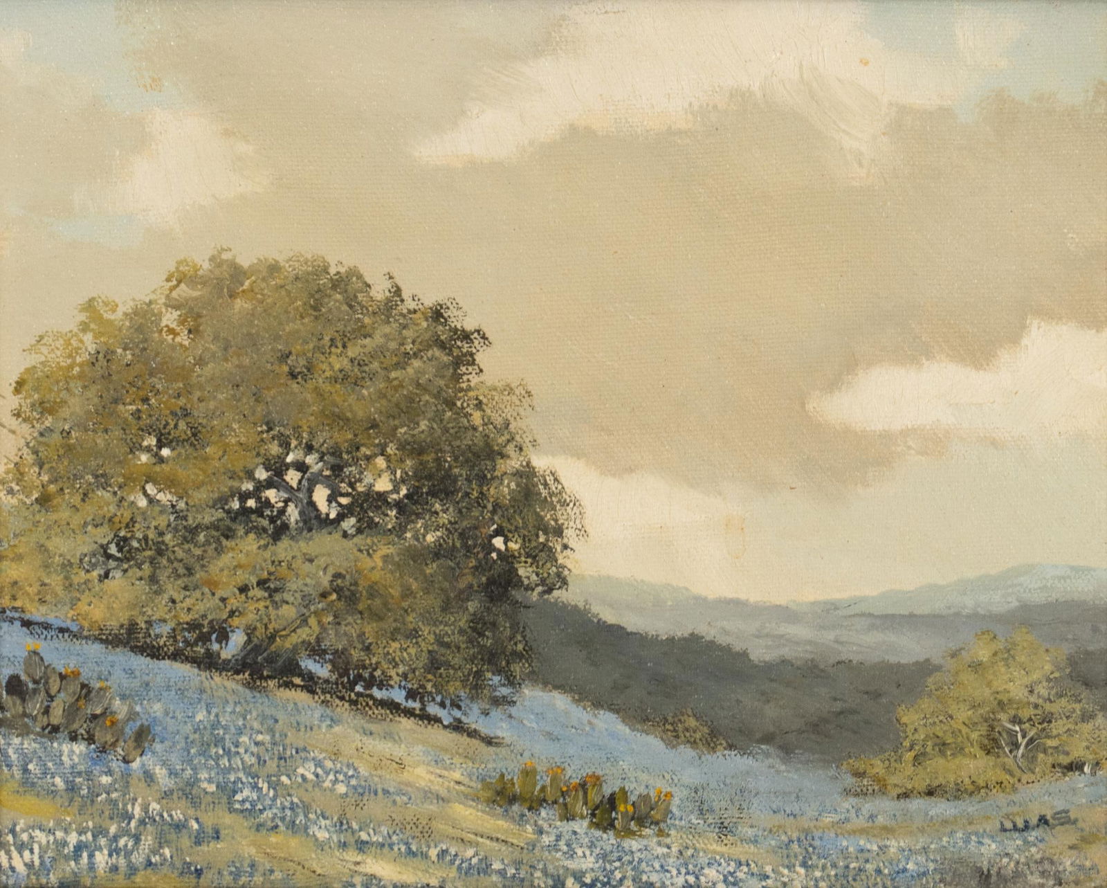 W. A. Slaughter, "Rolling Hills of Bluebonnets" (1 of 6)