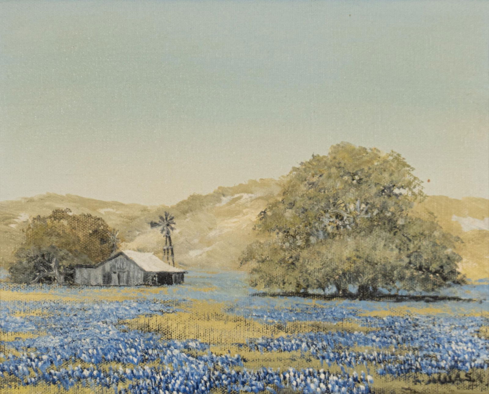 W. A. Slaughter, Bluebonnet Landscape (1 of 4)