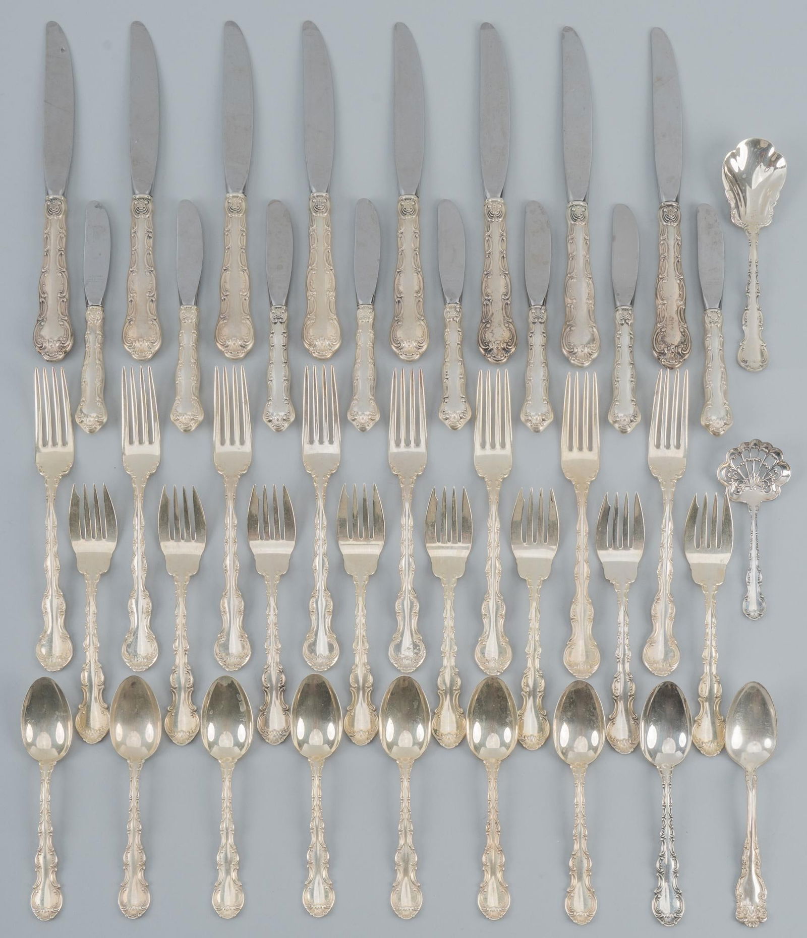 "Strasbourg" by Gorham Sterling Service for 8 Flatware Set (1 of 7)