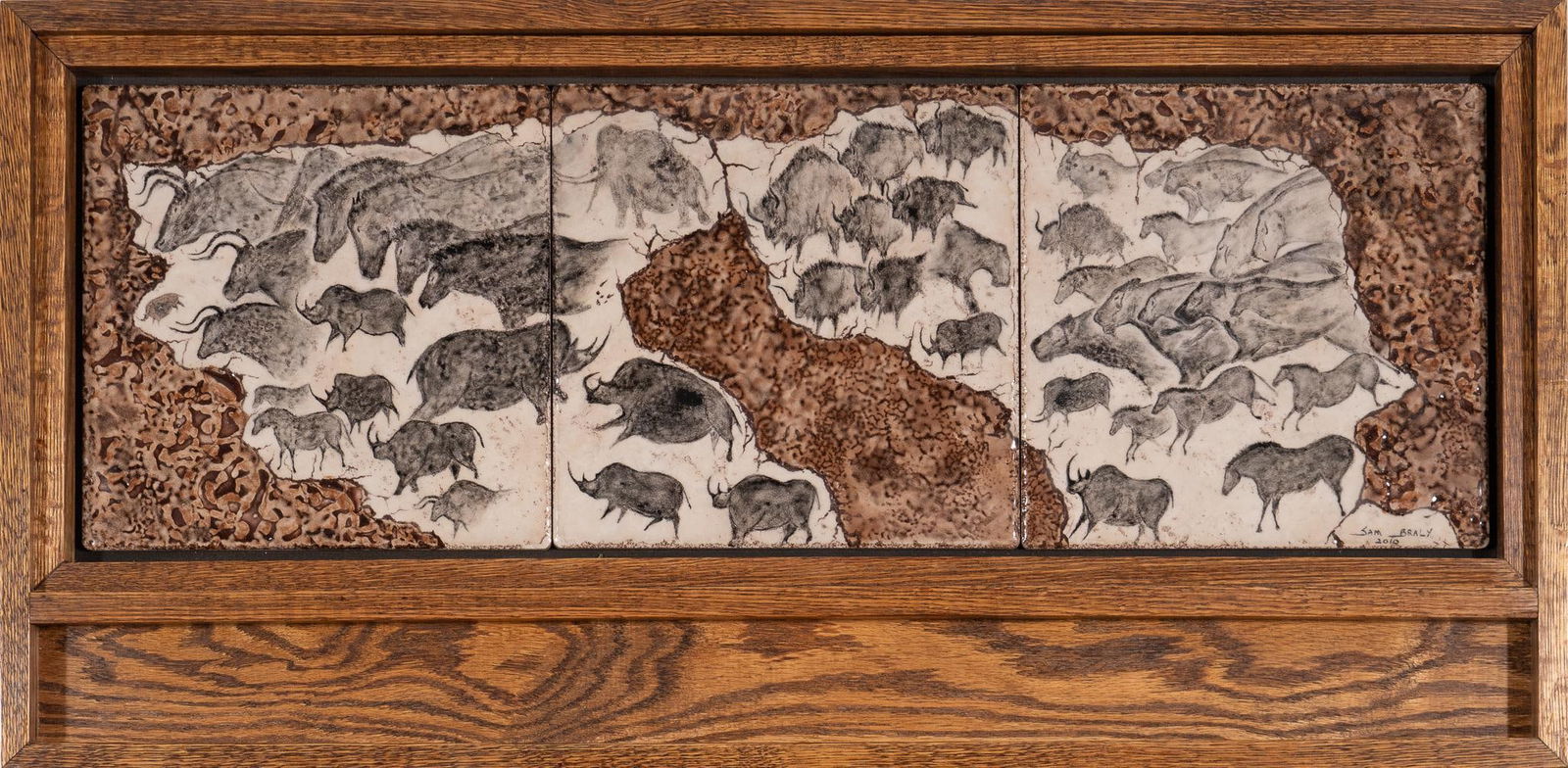 Sam Braly, Prehistoric Tile Panel, 2010 (1 of 3)