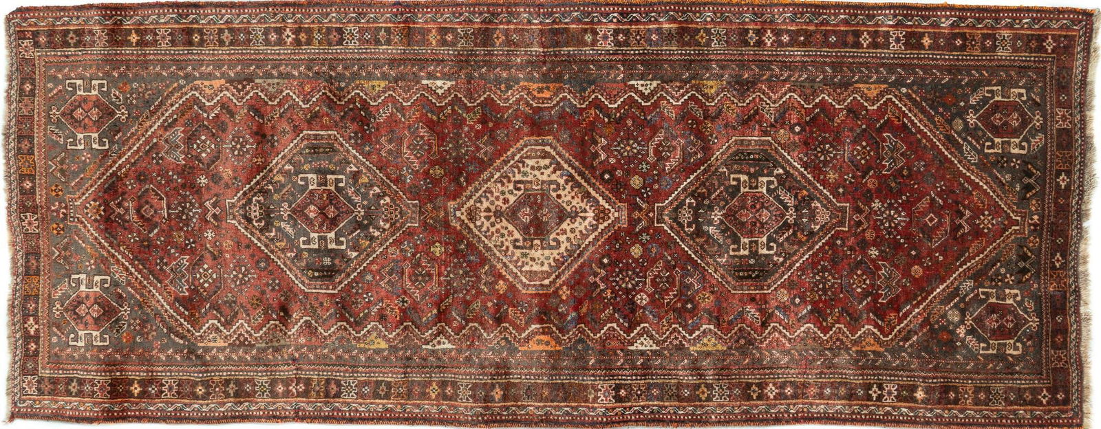 Handwoven Vintage Persian Rug, 8 ft. 10 in. x 3 ft. 5 in. (1 of 3)