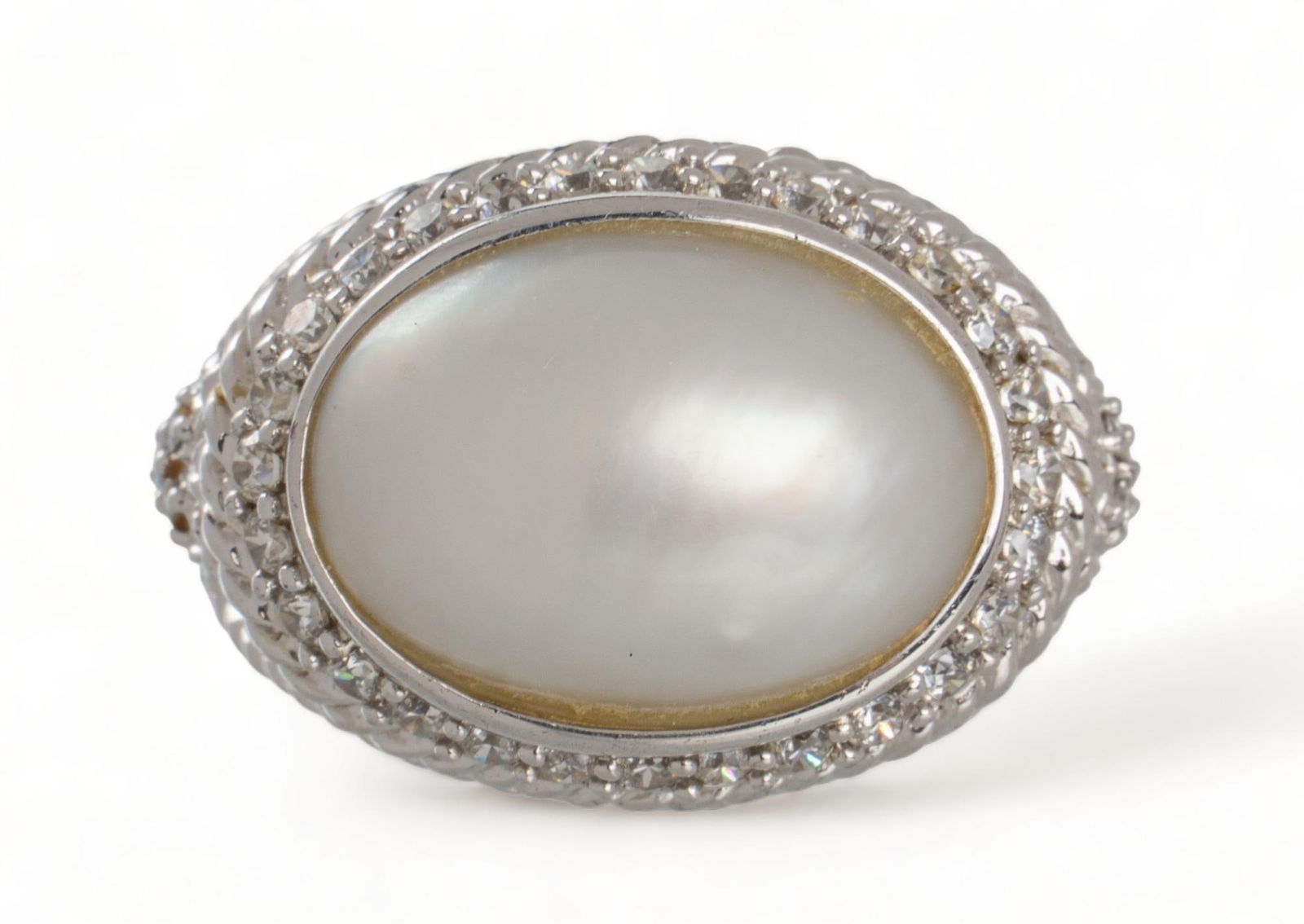 Judith Ripka Sterling Silver Mother of Pearl Ring (1 of 6)