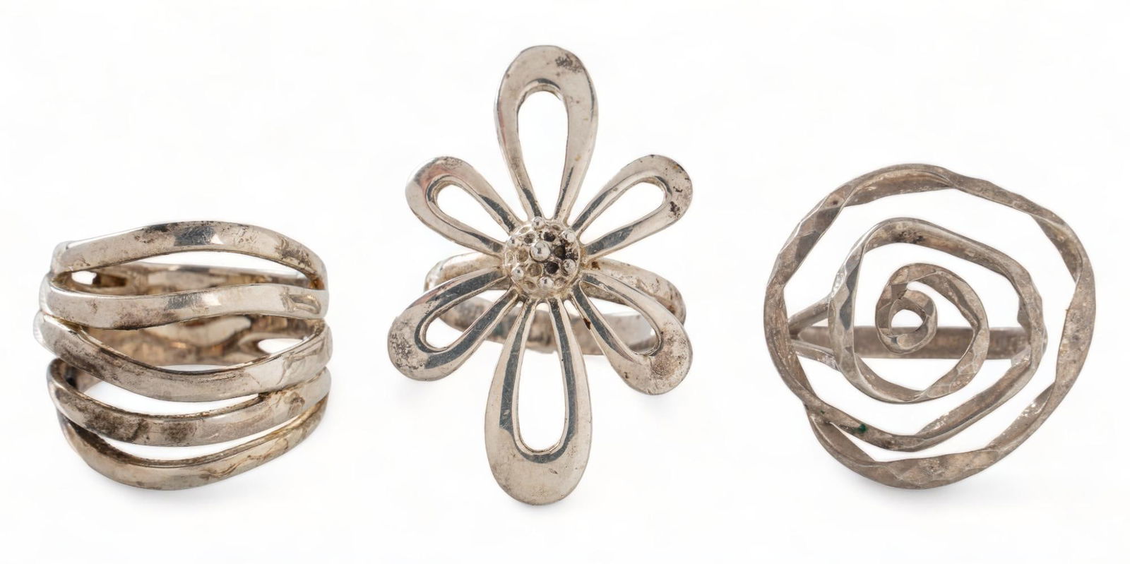 (3) Sterling Silver Rings (1 of 5)