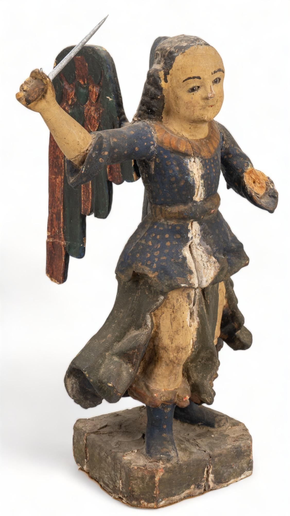 19th C. Mexican Santo, San Miguel Arcangel (1 of 8)