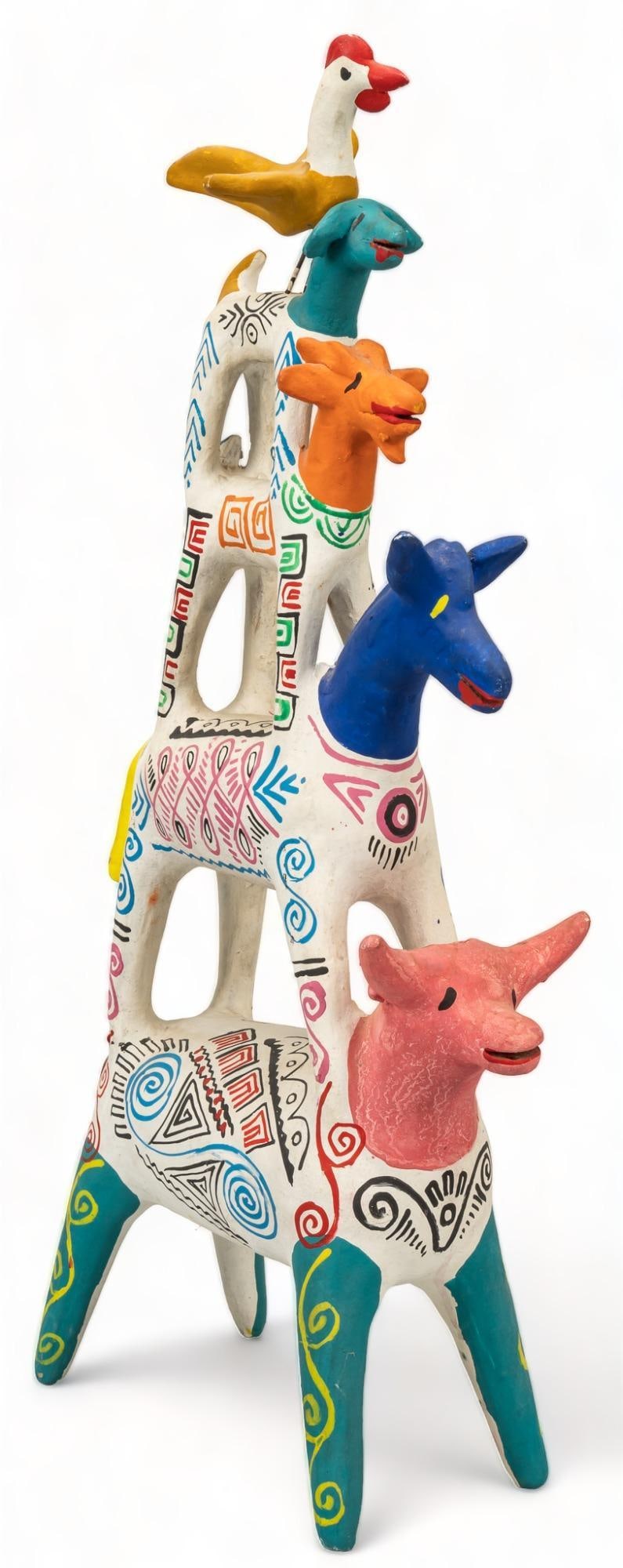 Attrib. Heron Martinez, Early White-Period Acrobat Goats (1 of 6)