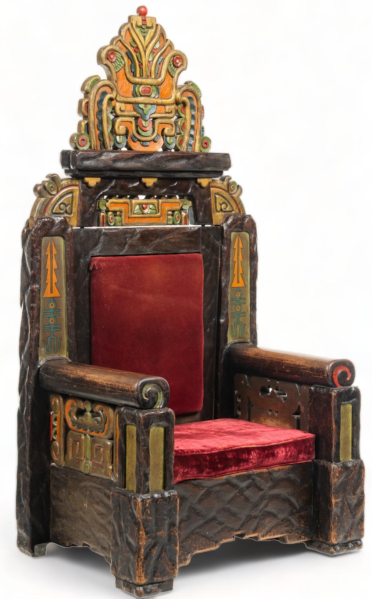 Johannes Scholze, 1926 Aztec Theater (San Antonio, Texas) Throne Chair (1 of 10)