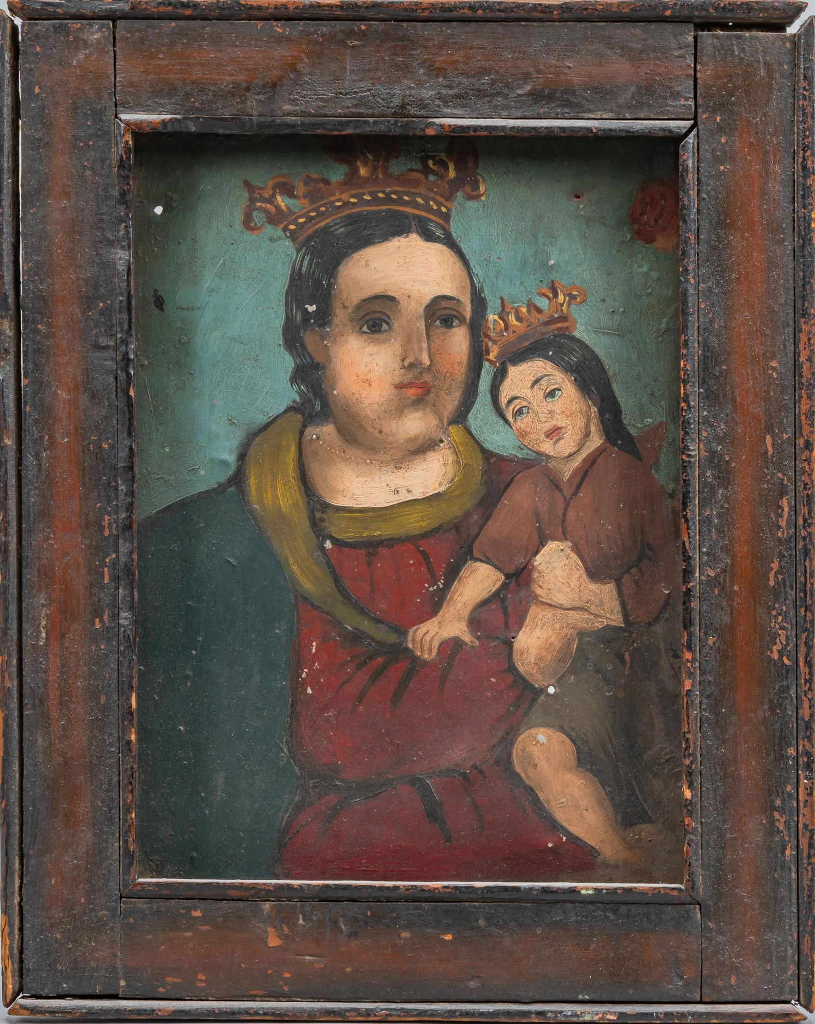 19th C. Mexican Retablo, N.S de Refugio (1 of 4)