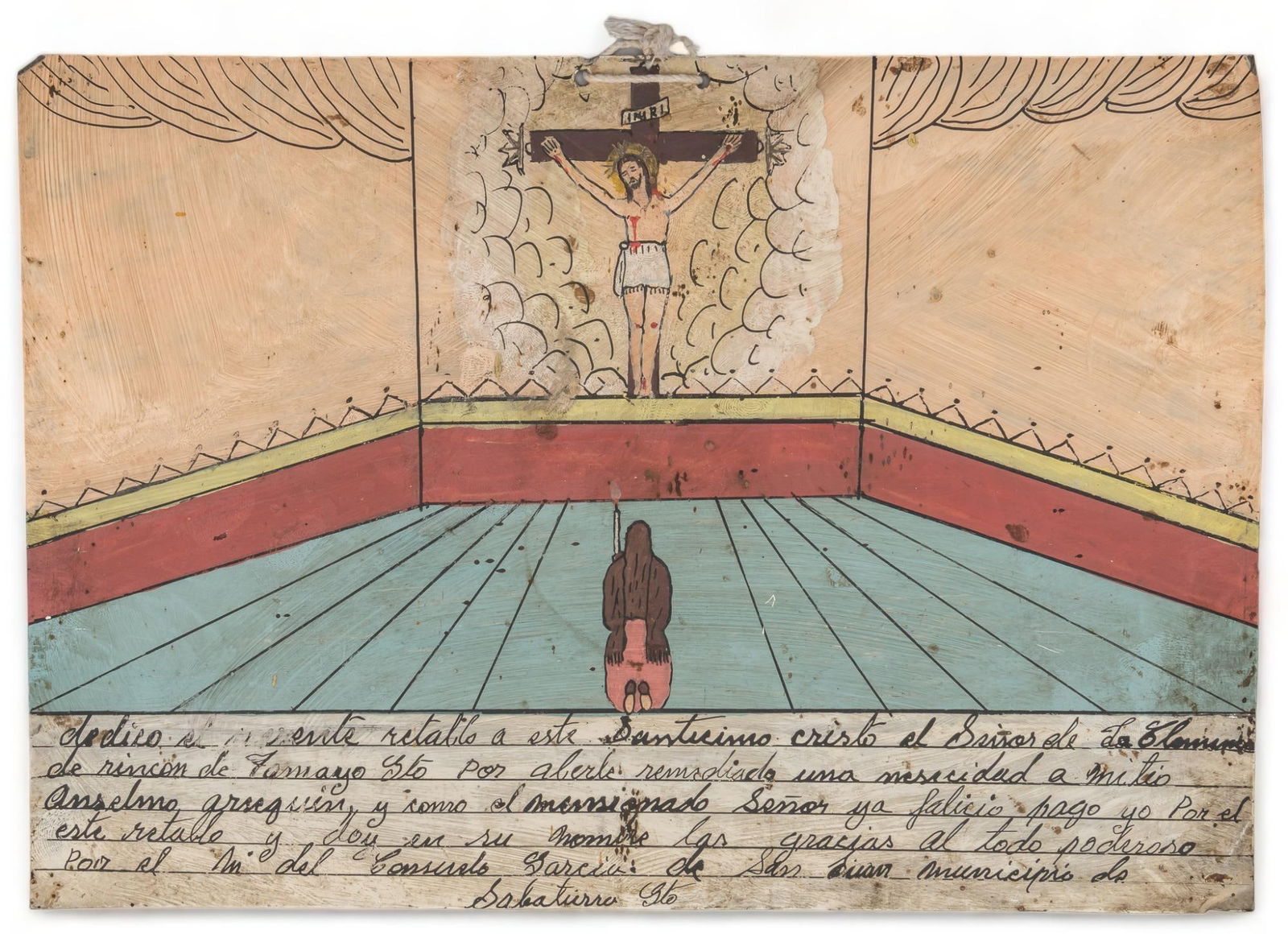 20th C. Mexican Ex-Voto, N.S. de Clemencia (1 of 4)