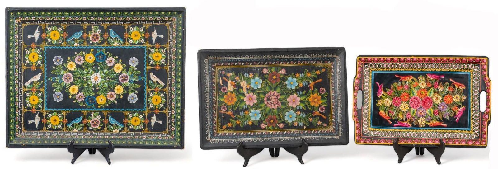 Group of (3) Lacquerware Trays (1 of 12)