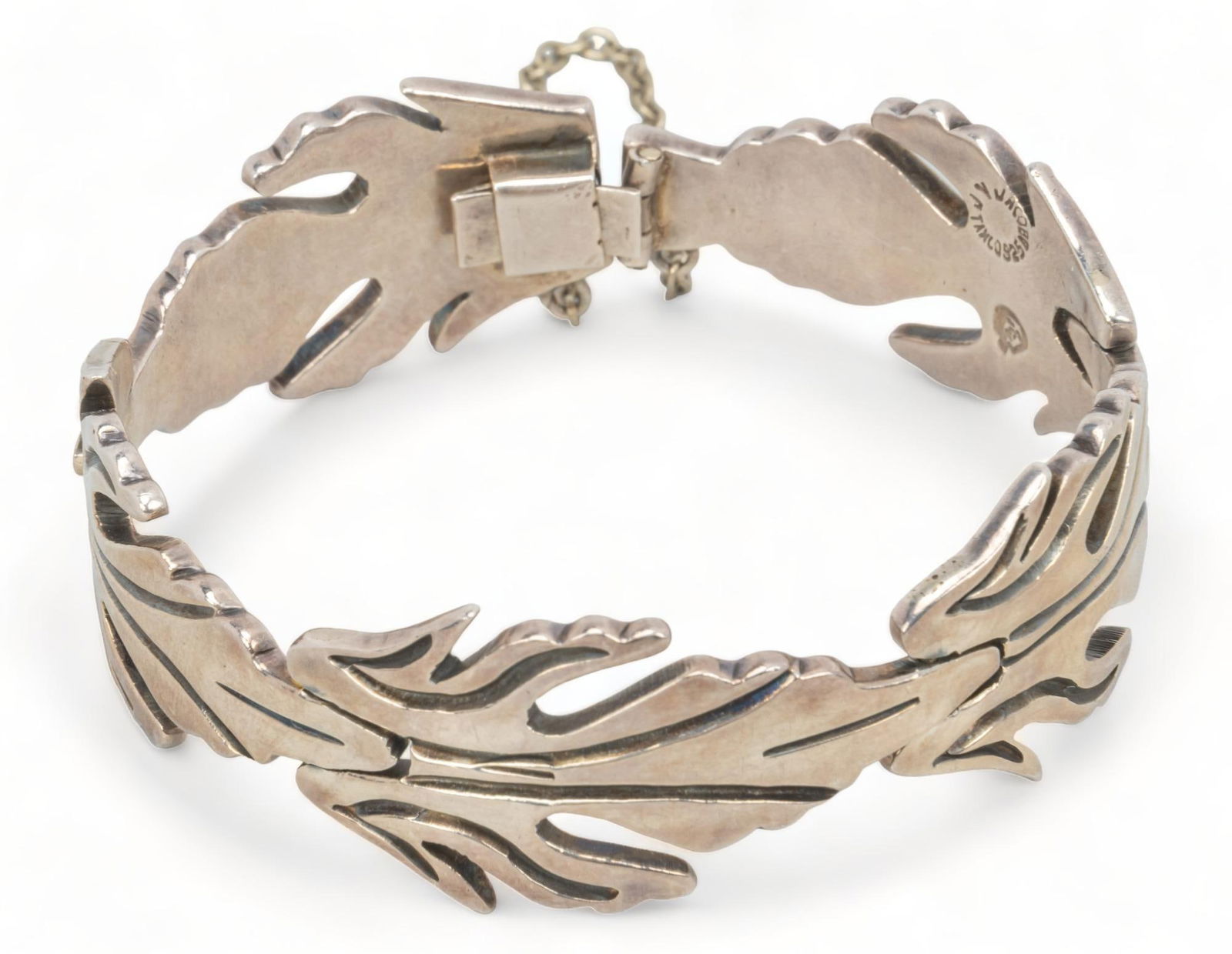 Mexican Sterling Silver Link Bracelet (1 of 5)