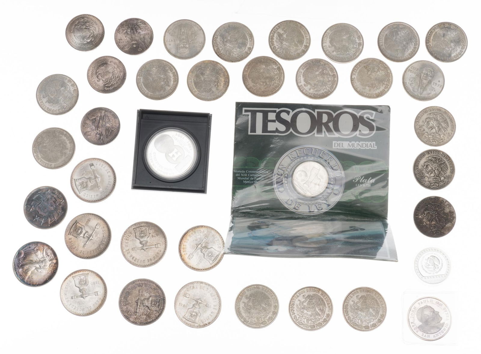 Collection of Mexican Silver Coins and Medals (1 of 4)