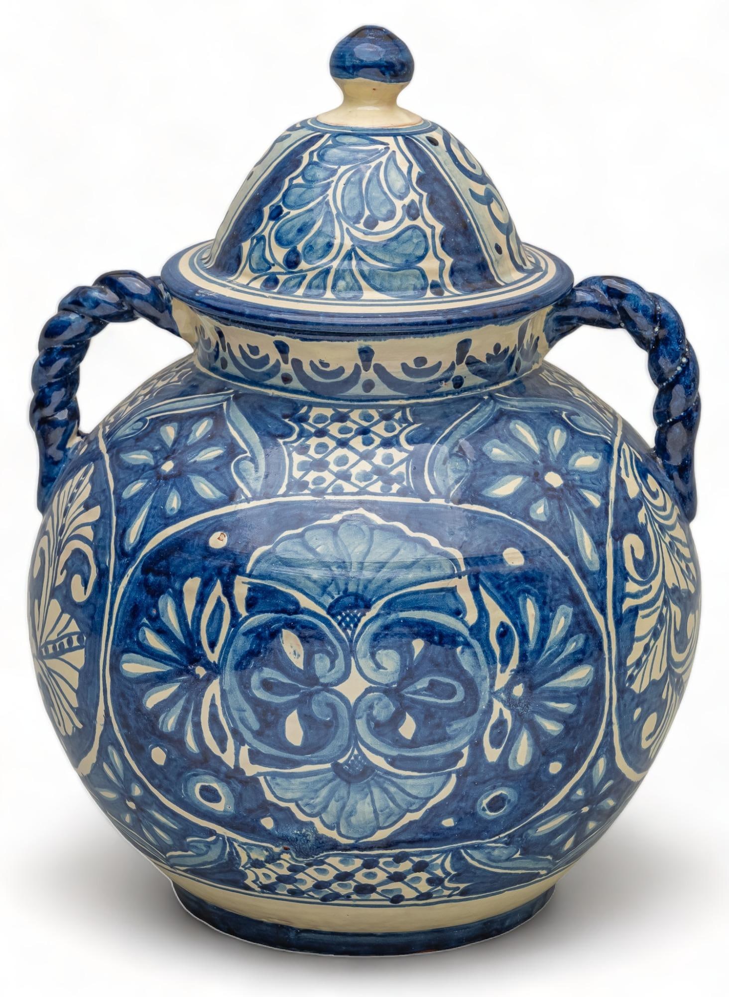 Large Mexican Majolica Ginger Jar (1 of 6)