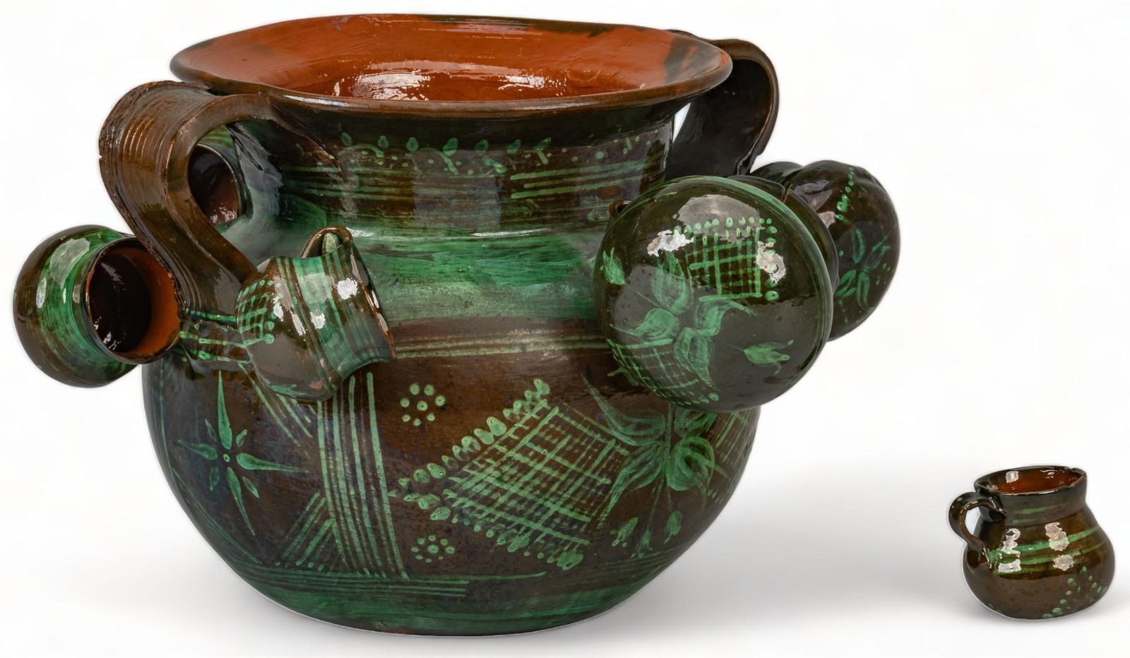 Ceramic Ponchera ceramic pitcher with eight cups (1 of 6)