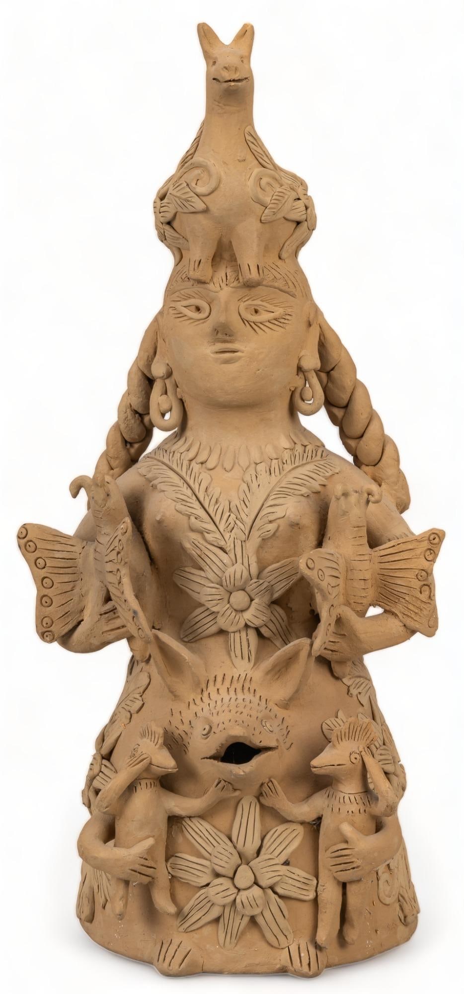 Attrib. Irma Garcia Blanco, Woman with Butterflies Figure (1 of 7)