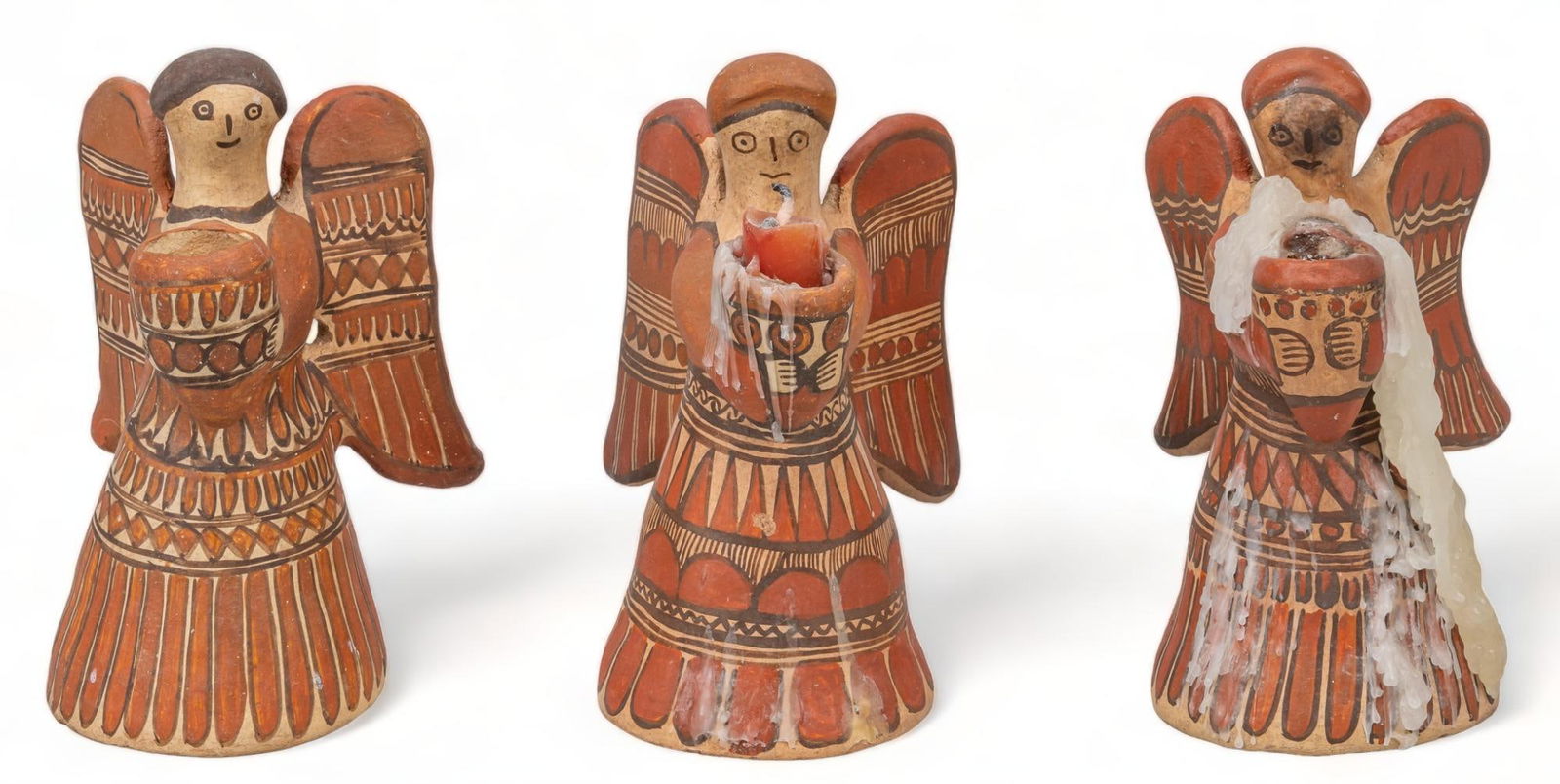 Set of (3) Vintage Angel Candleholders (1 of 8)