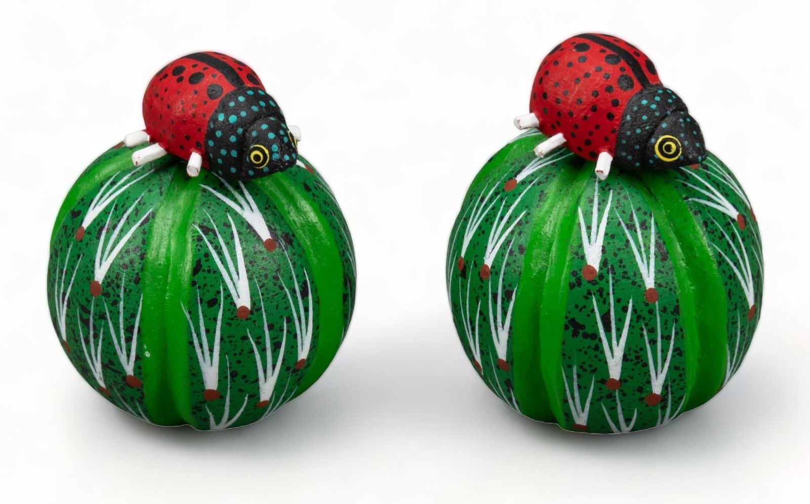 Leando Vasquez, Pair of Carved Cactus Figurines (1 of 6)