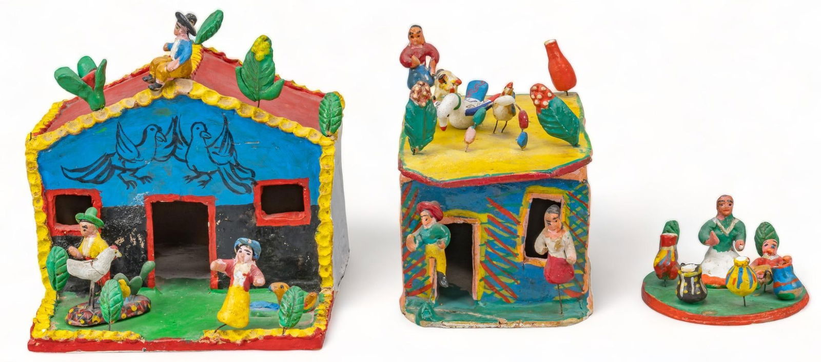 (3) Guerrero Ceramic Angel Candleholders (1 of 6)