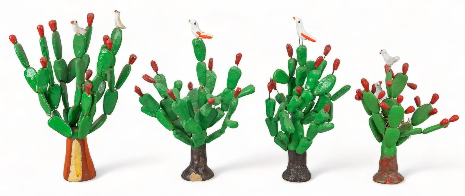 Set of (4) Wire Cactus Figurines (1 of 6)