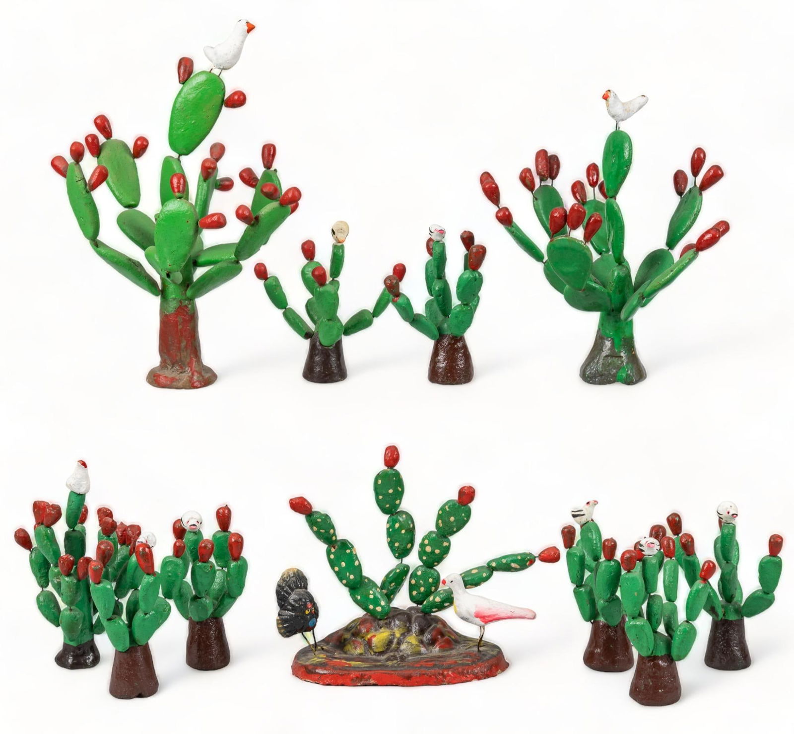 (11) Wire Cactus Figurines (1 of 7)