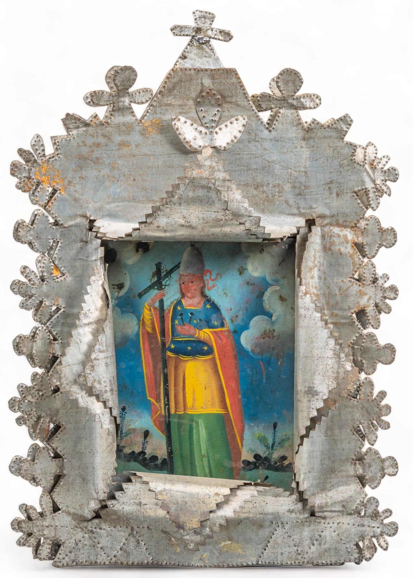 19th C. Mexican retablo, San Helen (1 of 5)