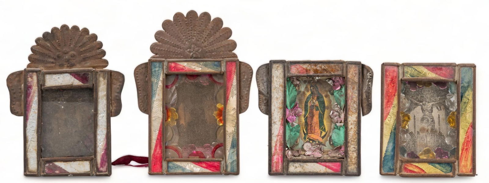 Collection of (4) Vintage Mexican Retablos (1 of 4)