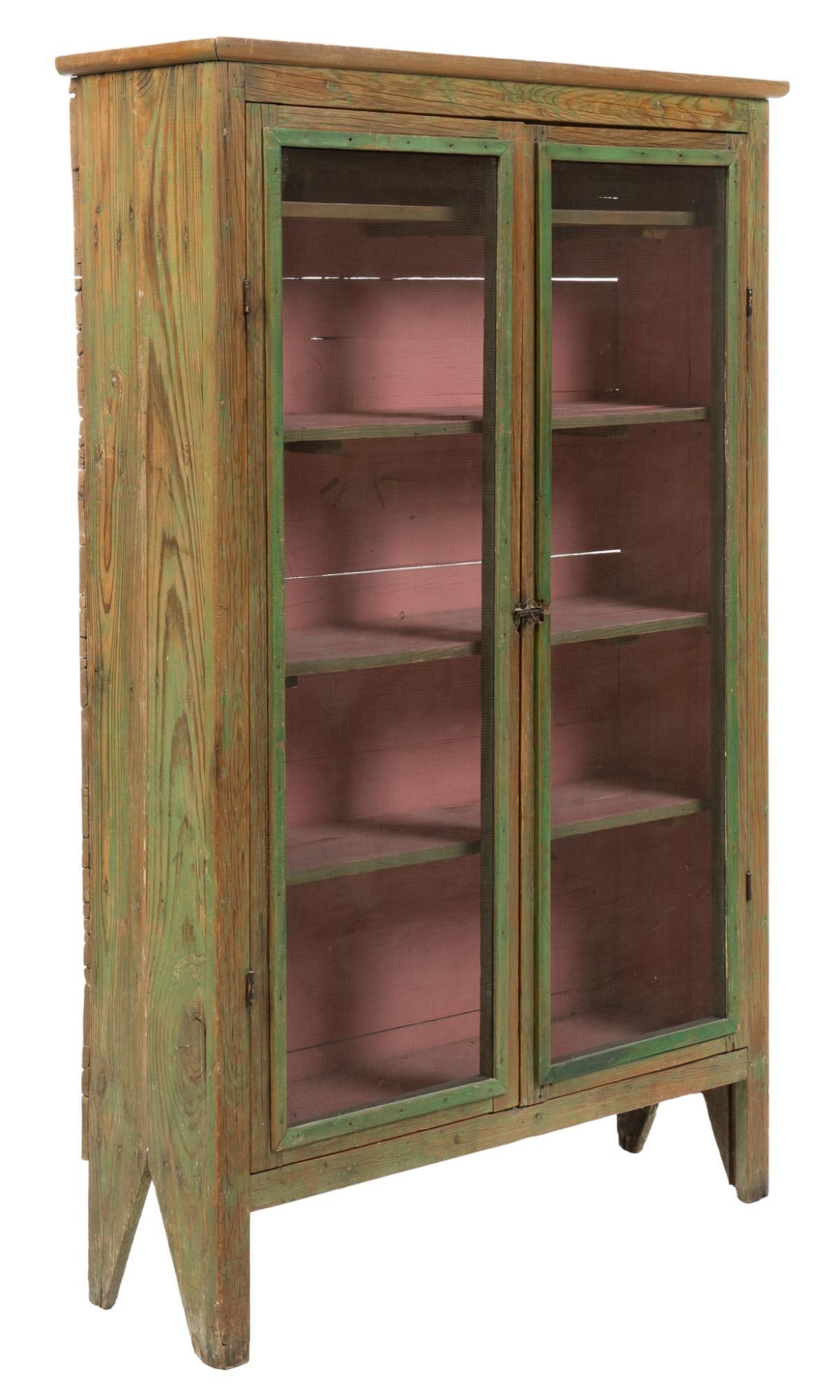 Folk Art Painted Cabinet (1 of 5)