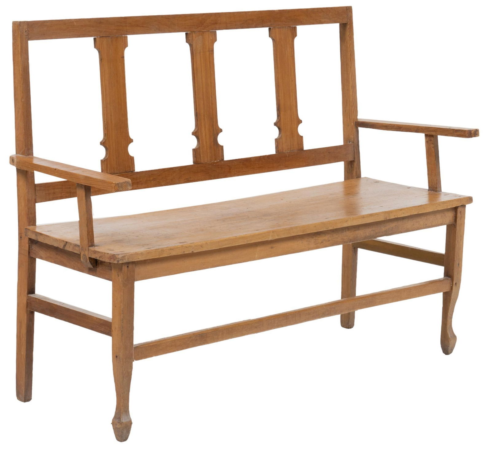 Vintage Wooden Hallway Bench (1 of 5)