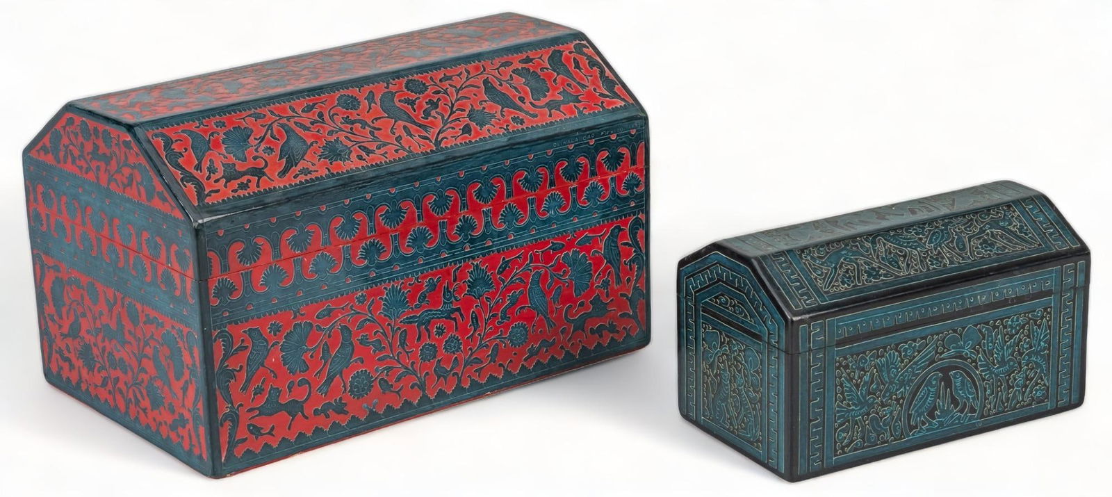 (2) Olinala "Fantasia" Lacquerware Chests (1 of 6)