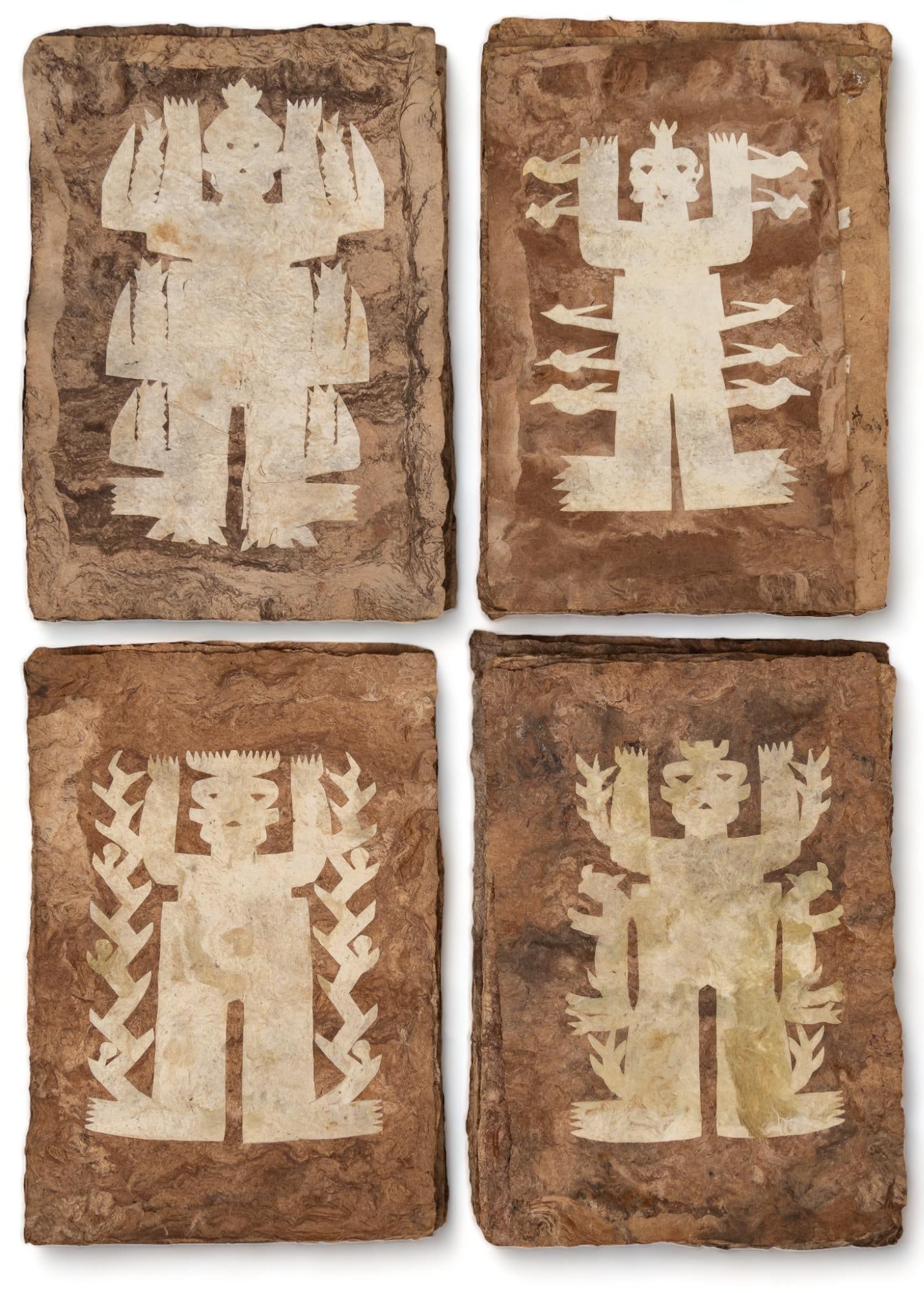 Collection of (65) Otomi Amate Paper Cut-Outs (1 of 7)