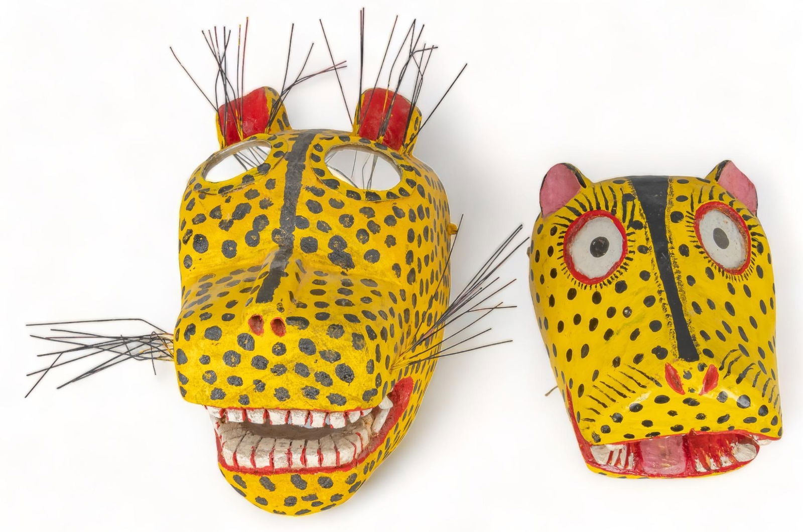 Pair of Mexican Cheetah Masks (1 of 5)