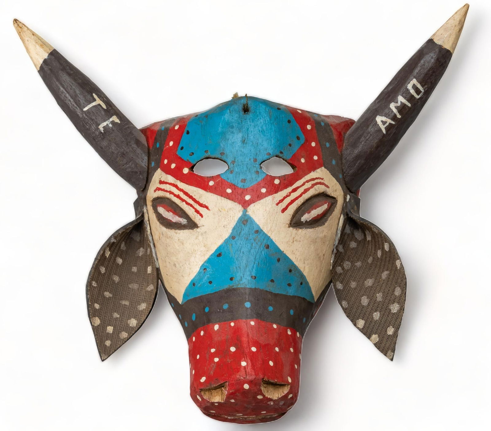 Mexican Folk Art "Te Amo" Mask (1 of 7)