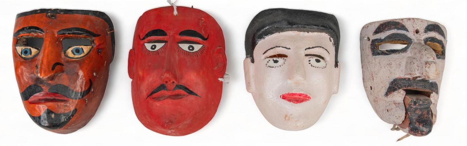 Group of (4) Mexican Dance Masks (1 of 7)