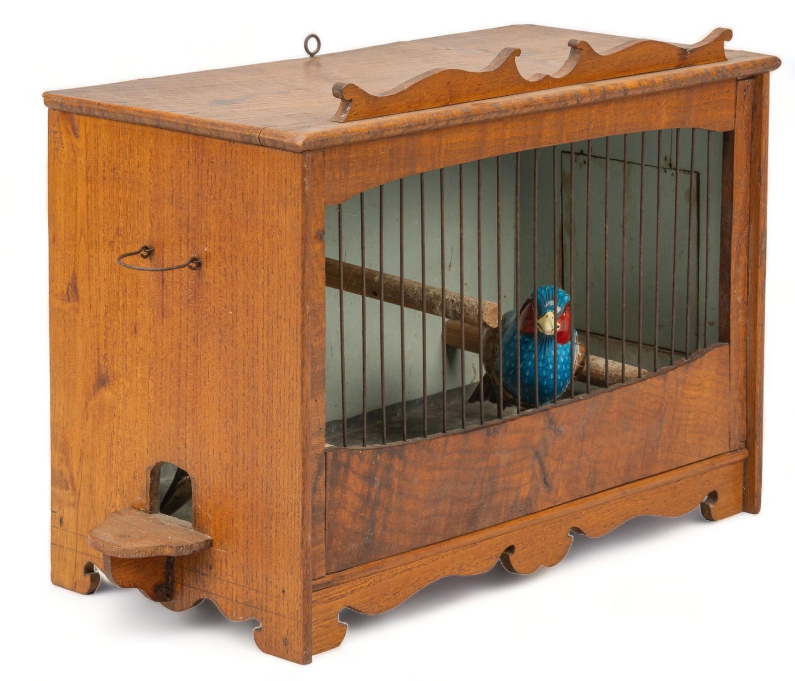 (2) Tonala Ceramic Birds in Display Case (1 of 7)