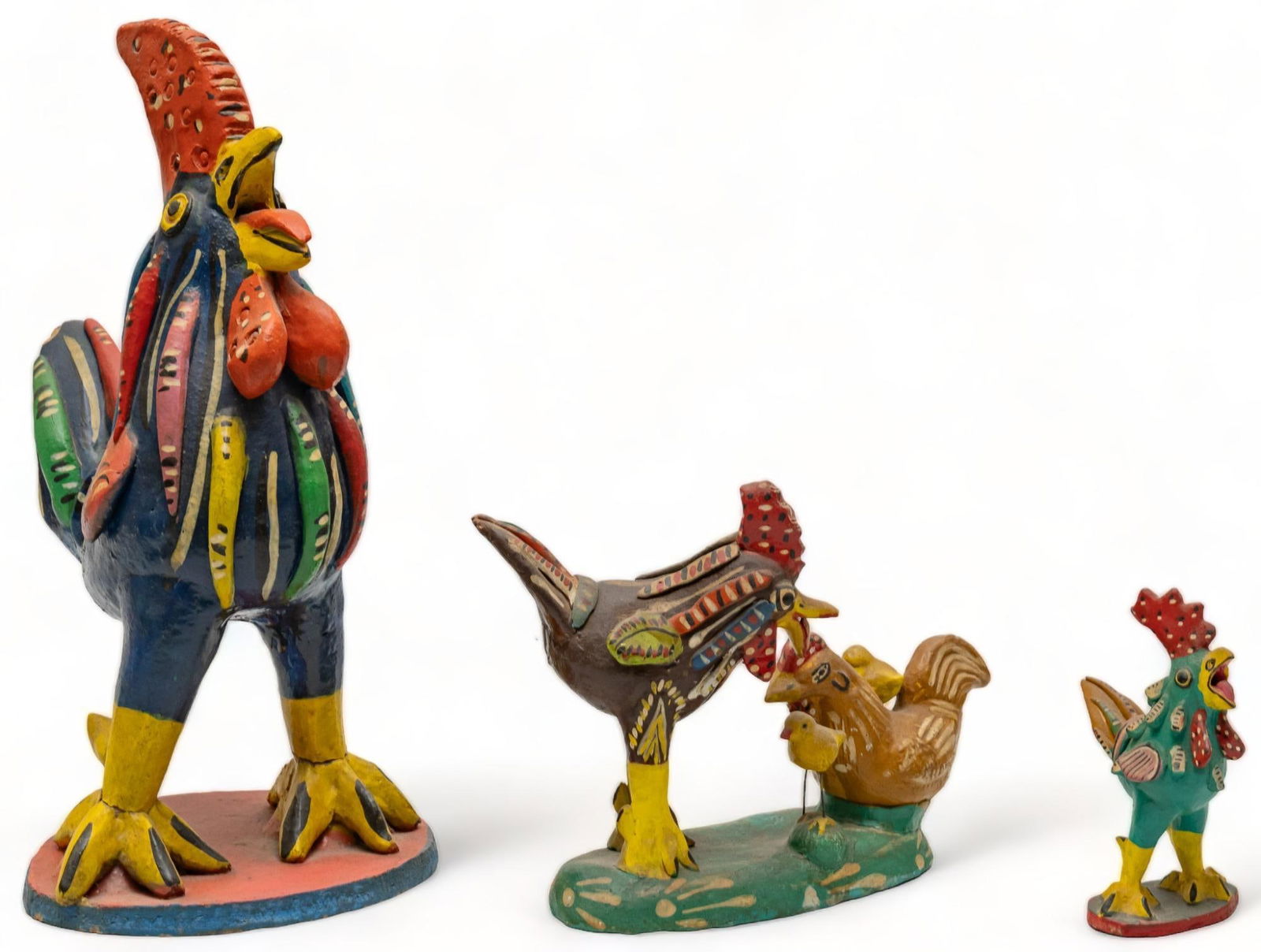 (3) Ceramic Roosters (1 of 10)