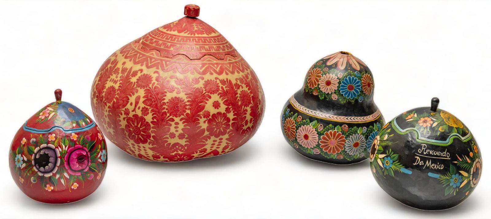 Collection of (4) Lacquerware Gourds (1 of 6)